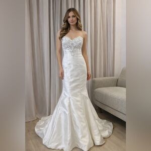 Maggie Sottero Couture Wedding Dress strapless Mermaid corset